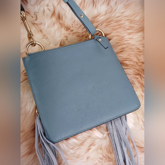 Chloé Jane Suede & Leather Crossbody Bag - Picture 2 of 6